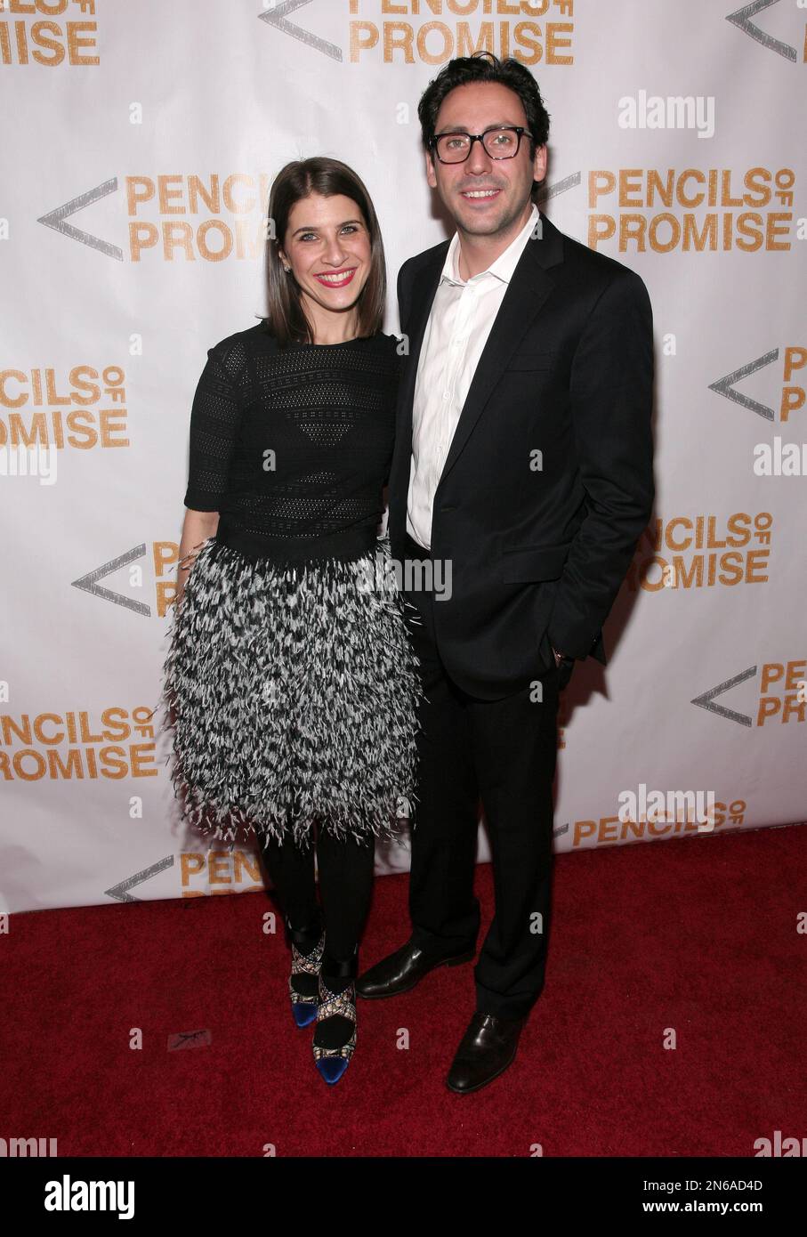 Cofounder of Warby Parker Neil Blumenthal, right, and his wife Rachel