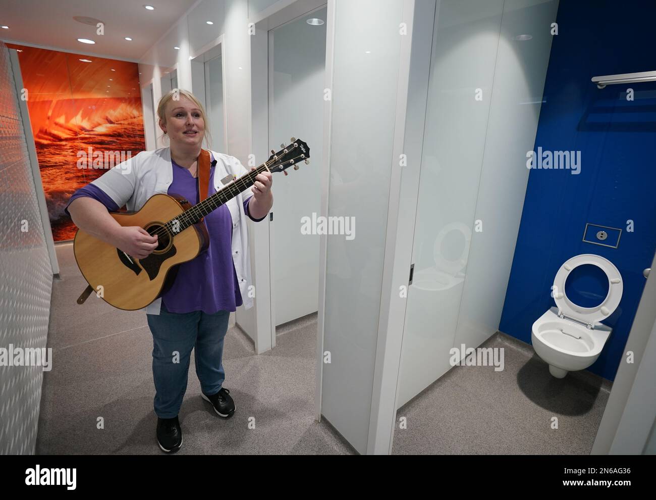 Public toilet attendant hires stock photography and images Alamy