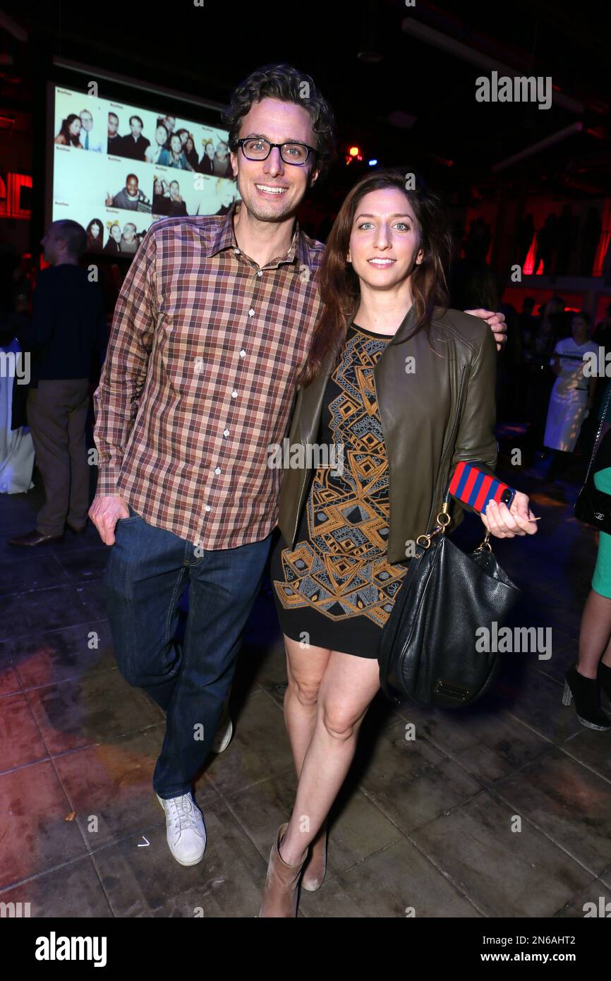 BuzzFeed CEO Jonah Peretti and Chelsea Peretti at BuzzFeed LA&rsquo;s Office