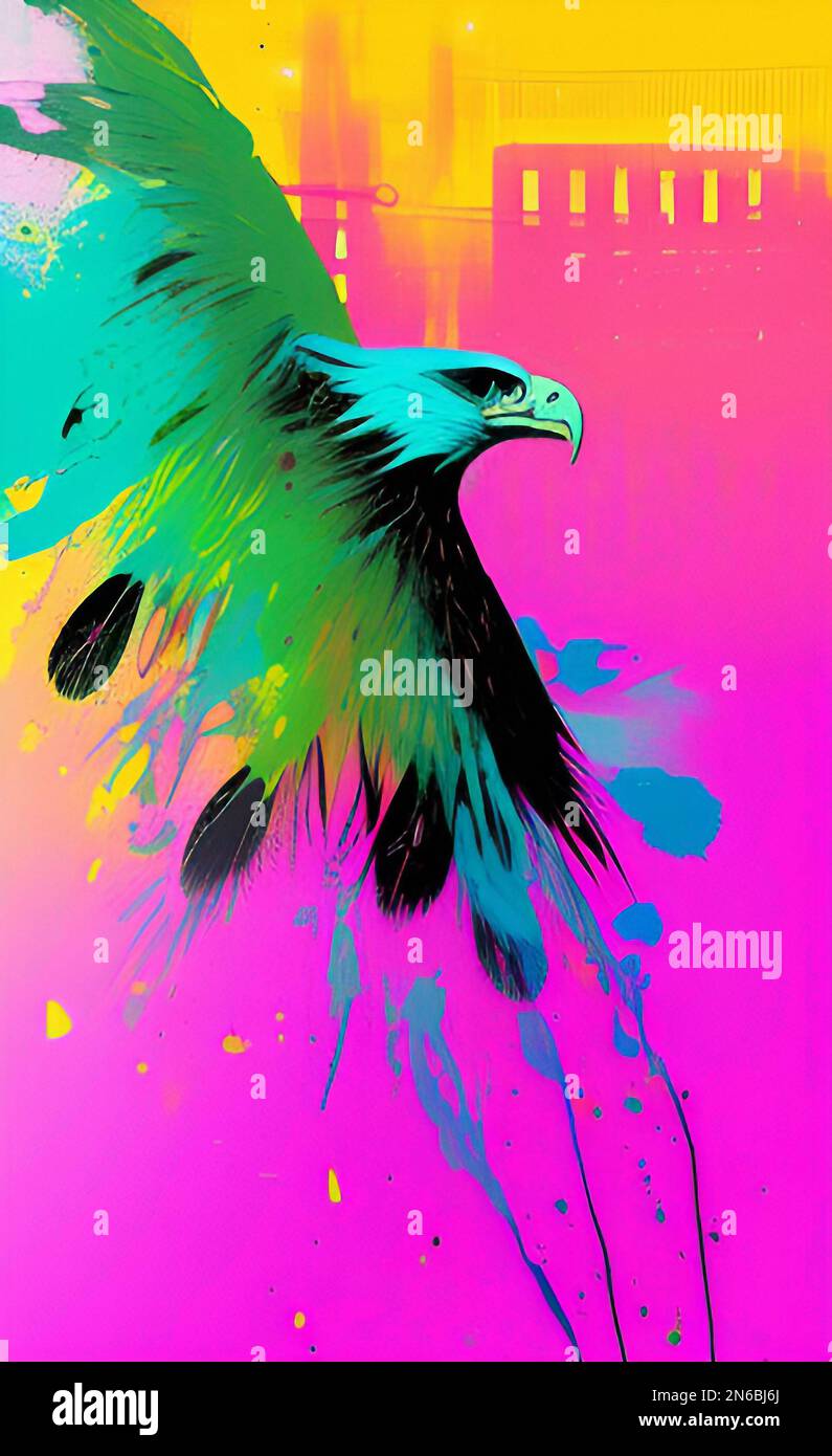 Eagle oil painting hi-res stock photography and images - Alamy
