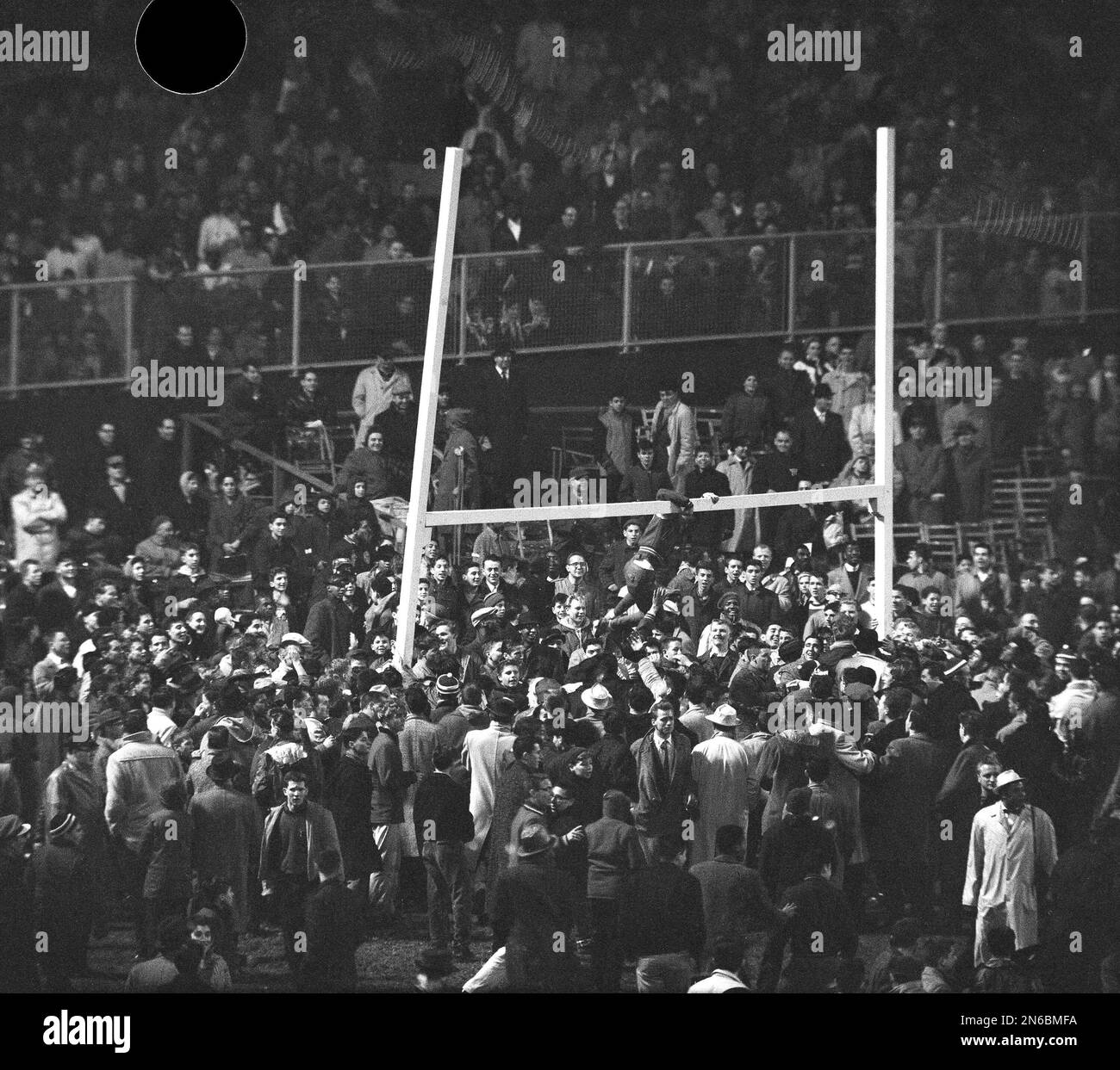 Unruly fans at Cleveland vs New York NFL game in Yankee Stadium in New