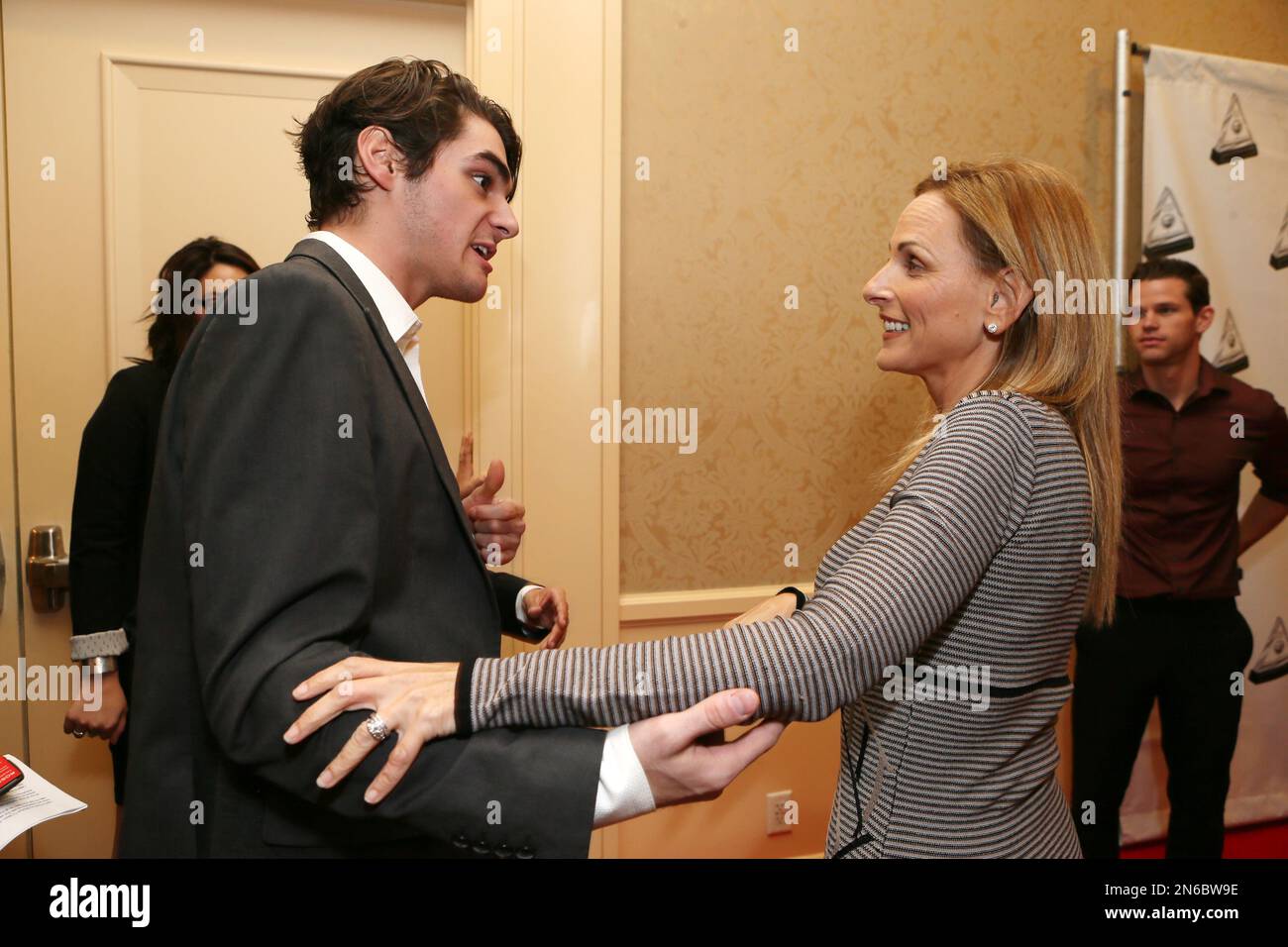 RJ Mitte and Marlee Matlin at the 2013 Media Access Awards at the ...