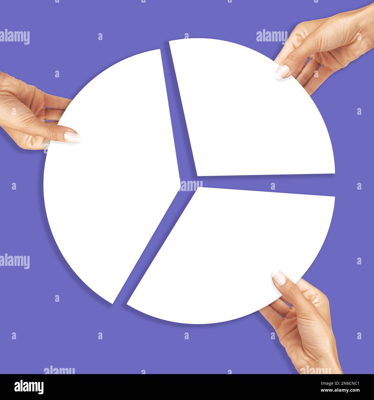 Hand, collaboration and concept in studio for partnership, growth or ...