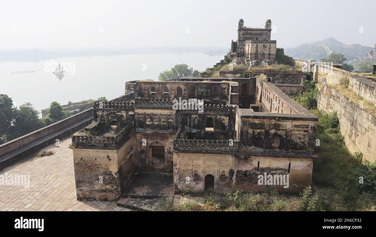 View of Baldevgarh Fort, Tikamgarh, Madhya Pradesh, India. Stock Photo