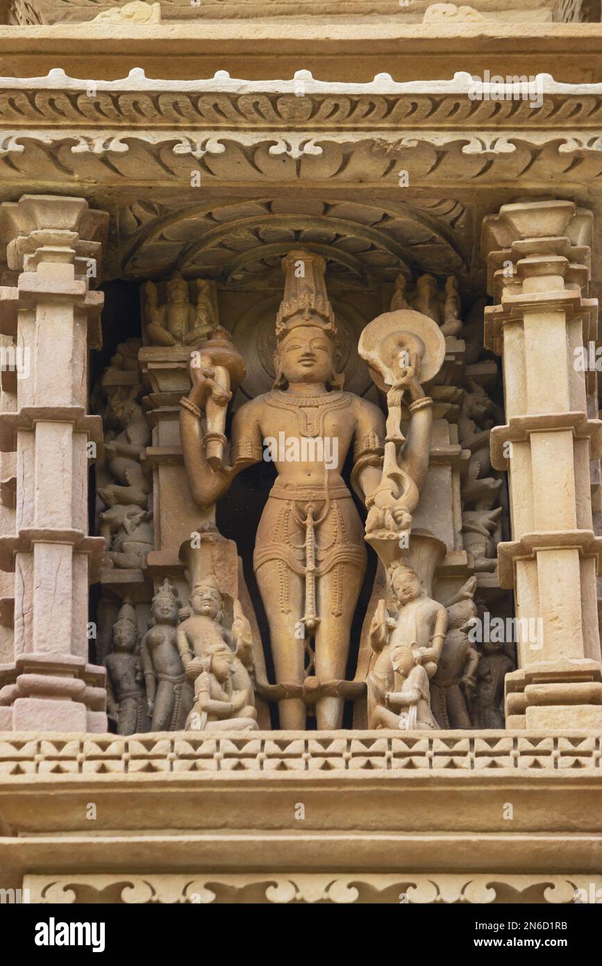 DEVI JAGDAMBA TEMPLE, South wall, Lord Vishnu Sculpture, Western Group