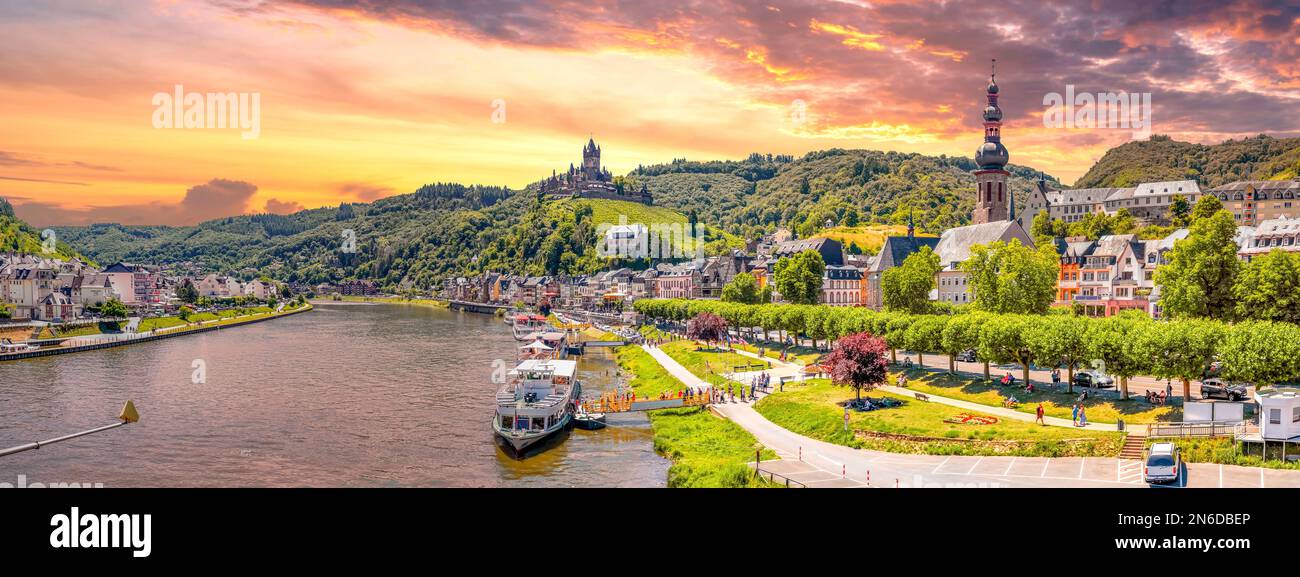 Cochem, Moselle Valley, germany Stock Photo