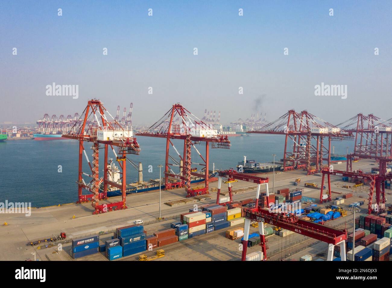 QINGDAO, CHINA - FEBRUARY 10, 2023 - Aerial photo taken on Feb. 10 ...