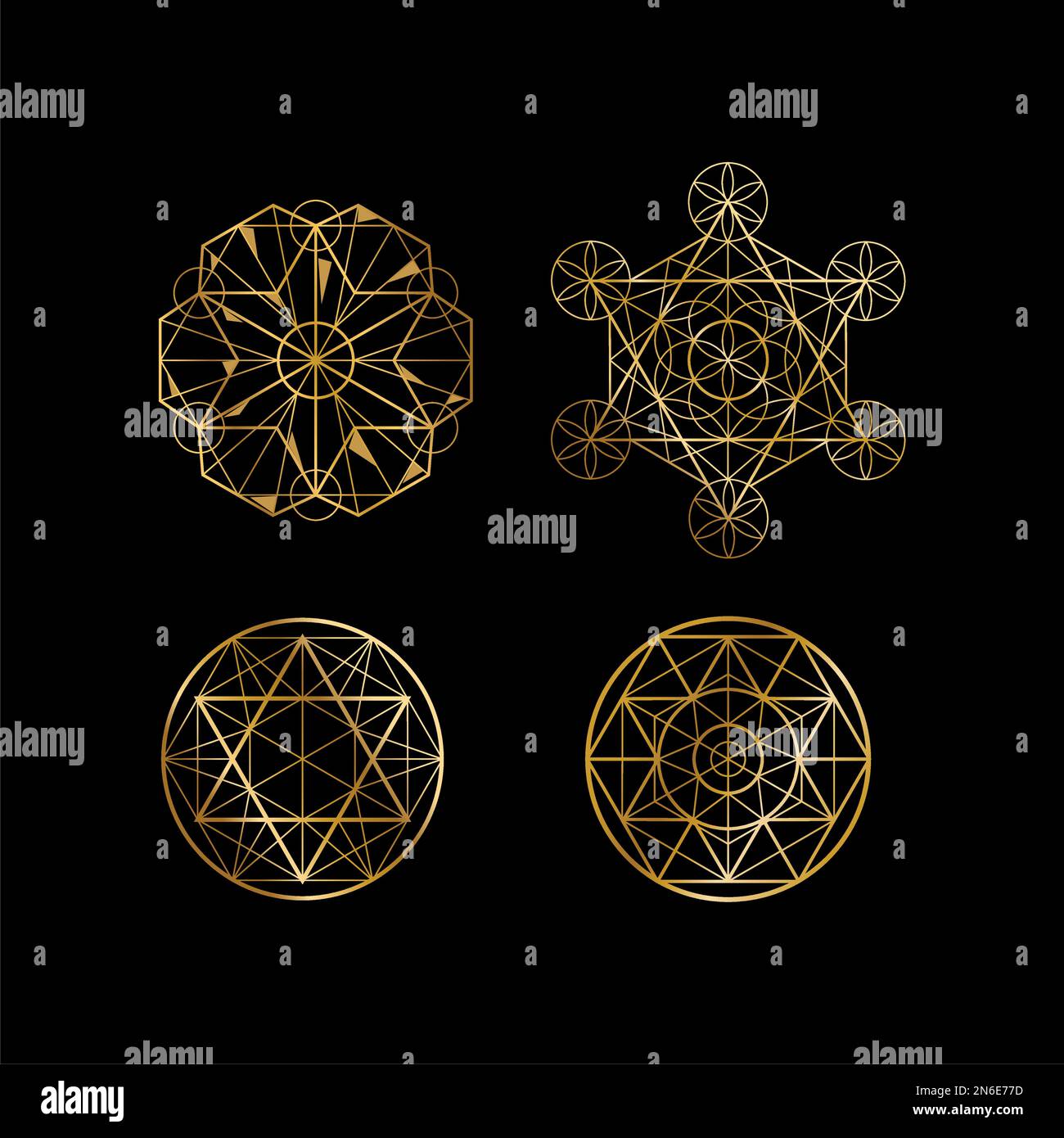 sacred geometry logo, shapes, holistic, spiritual, sacral, hexagon