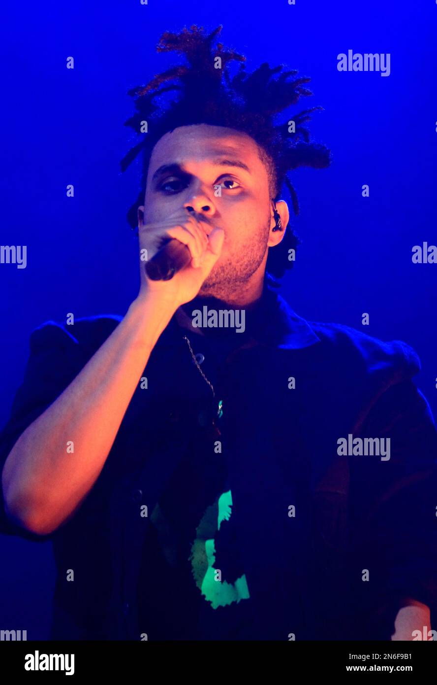 Canadian recording artist Abel Tesfaye performs in concert as The