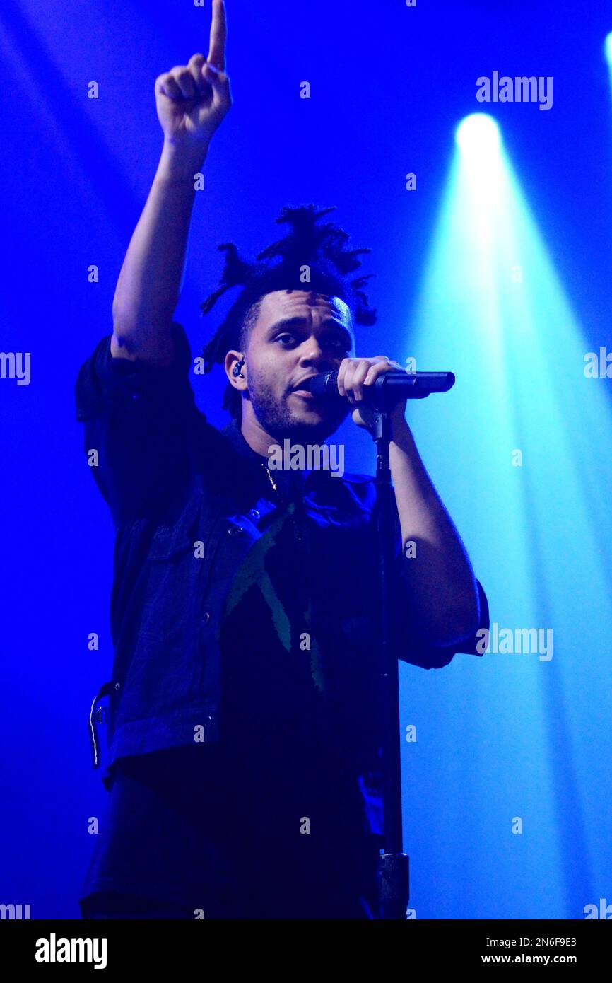 Canadian recording artist Abel Tesfaye performs in concert as The