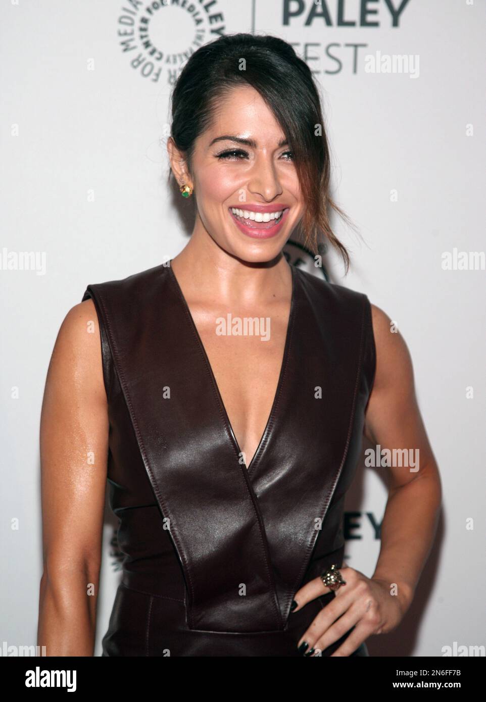 Actress Sarah Shahi attends a screening of "Person of Interest" at