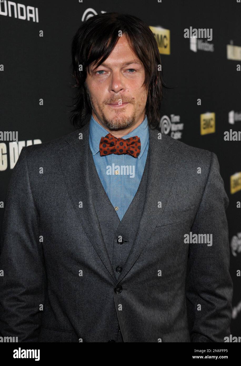 Actor Norman Reedus attends AMC's season 4 premiere of 