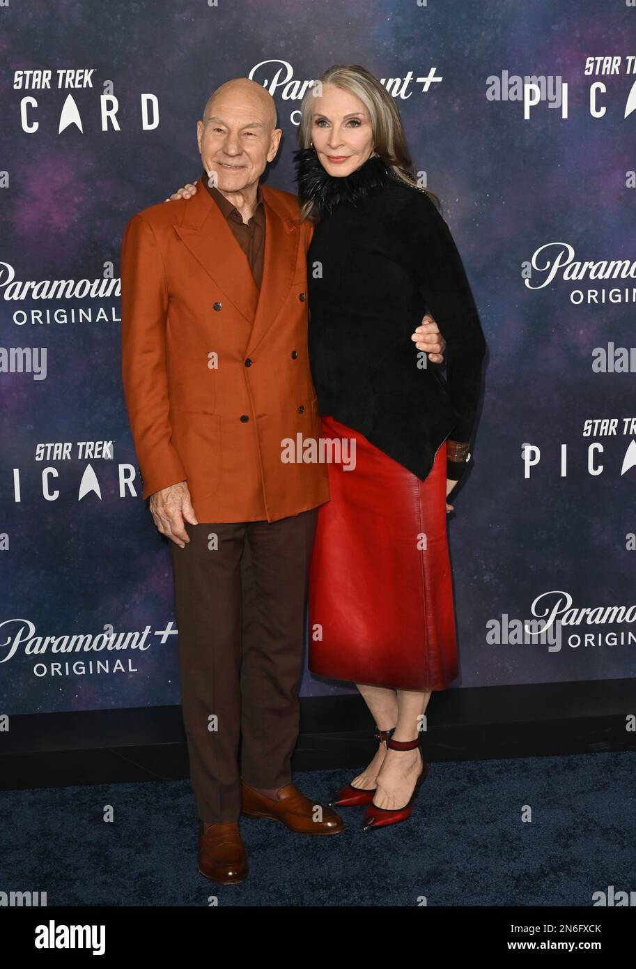 Los Angeles, USA. 09th Feb, 2023. Patrick Stewart & Gates McFadden at