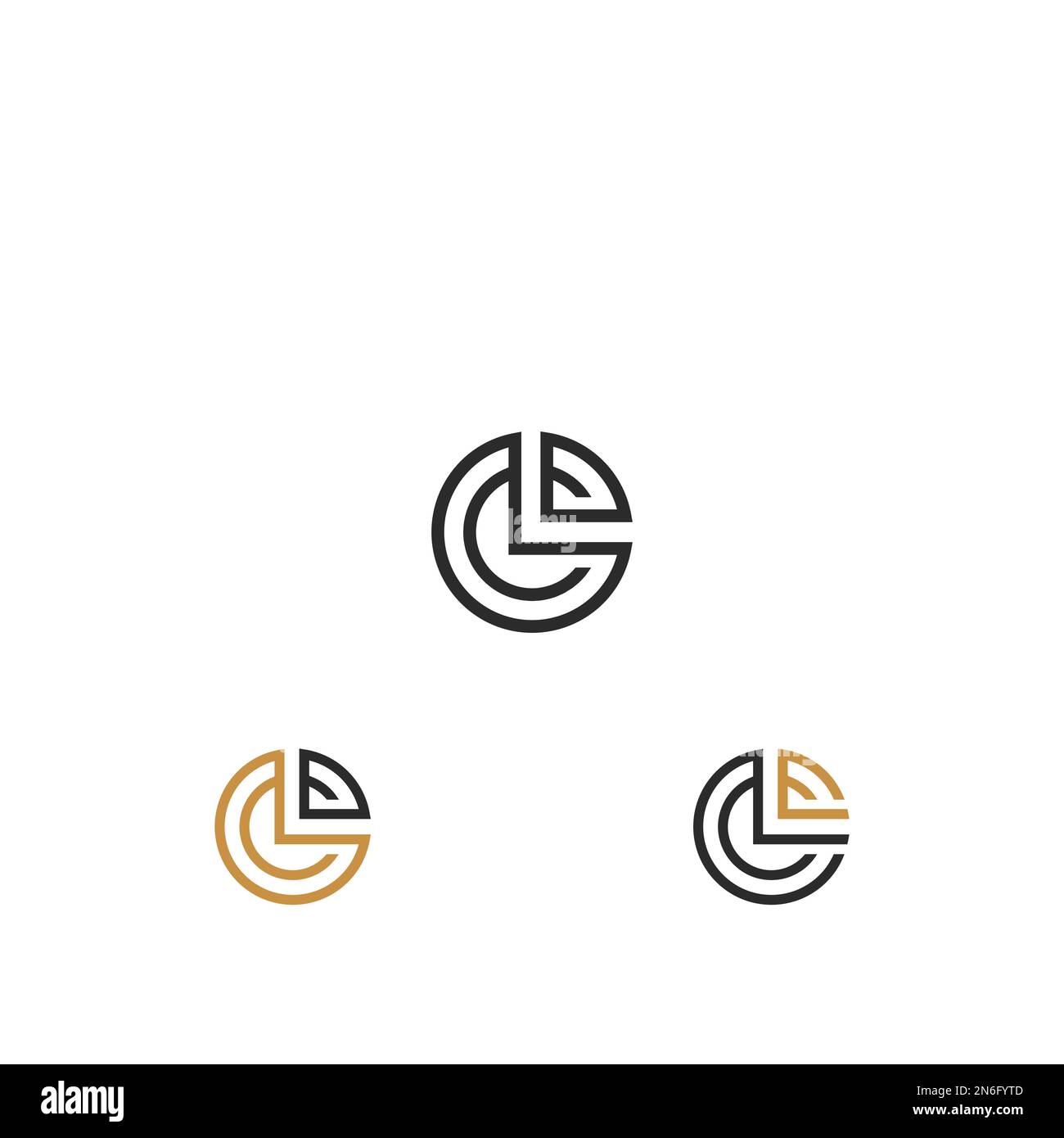 Alphabet letters Initials Monogram logo CL, LC, L and C Stock Vector ...