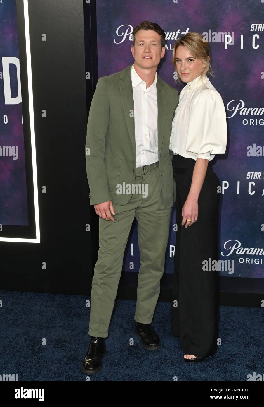 Los Angeles, USA. 09th Feb, 2023. Ed Speleers & wife Asia Macey at the