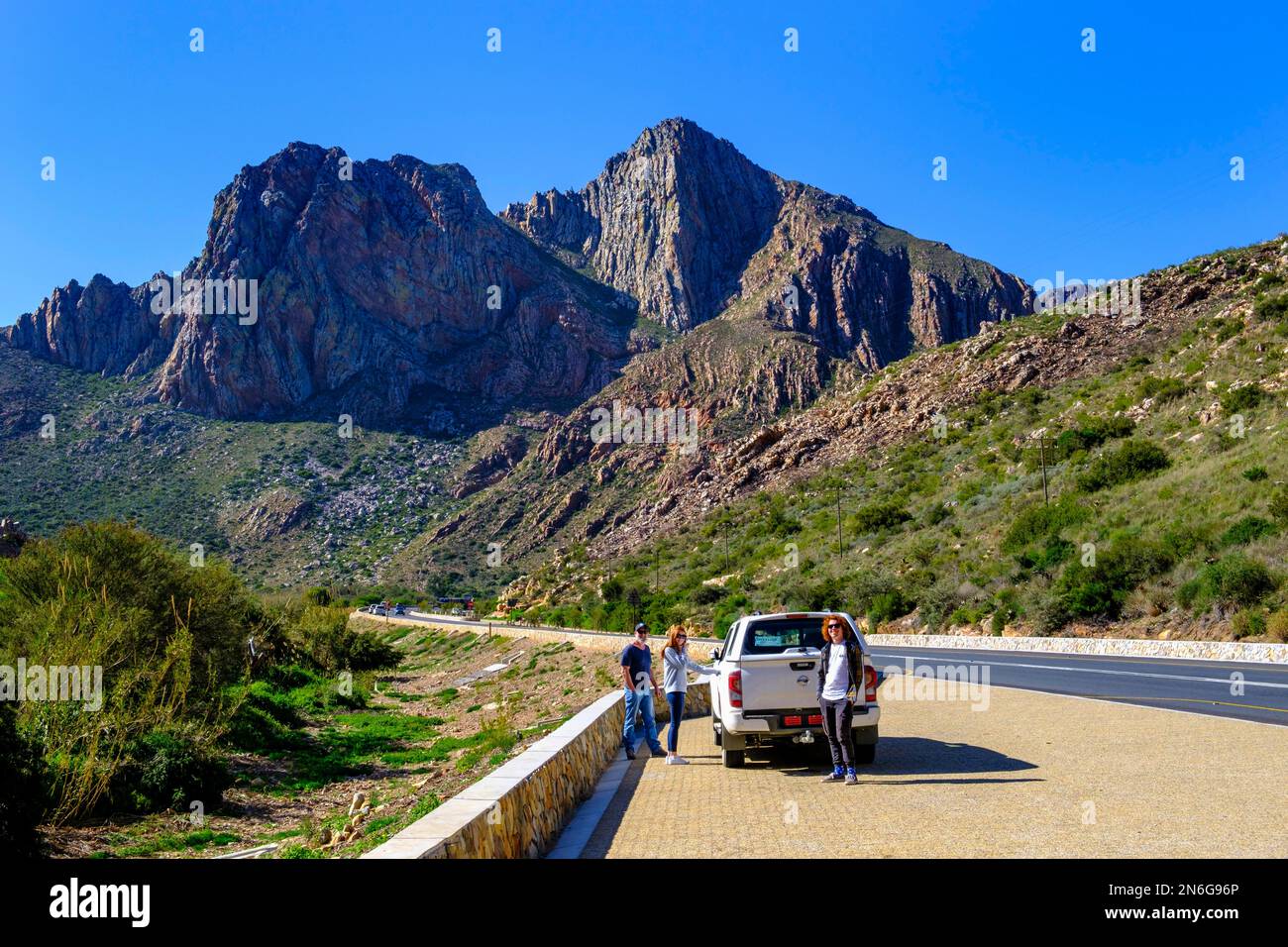 Kogmanskloof Mountain Pass, Route 62, Montagu, Western Cape, South Africa Stock Photo