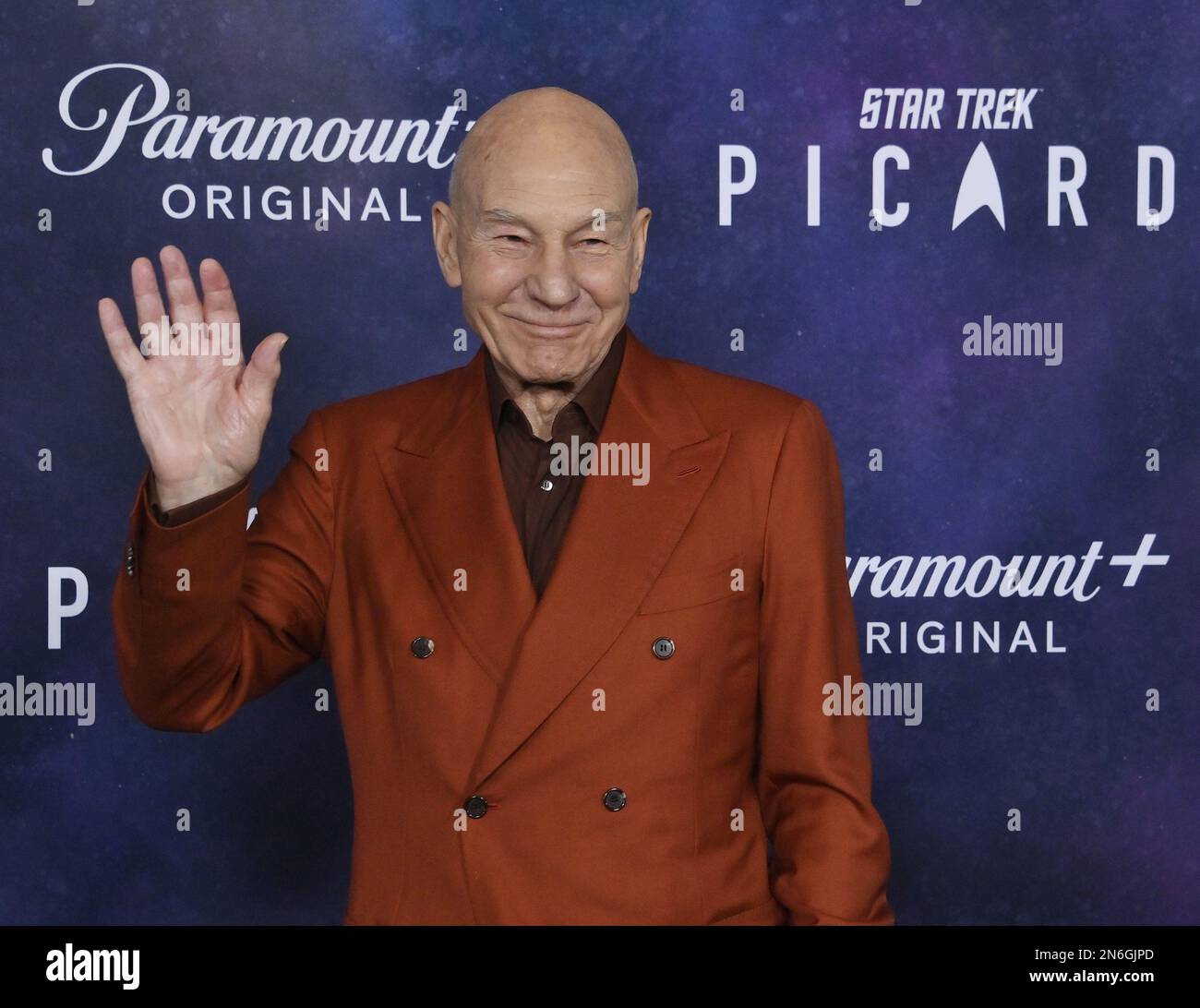 Los Angeles, United States. 09th Feb, 2023. Cast member Patrick Stewart attends the final season premiere of 'Star Trek: Picard' at the TCL Chinese Theatre in the Hollywood section of Los Angeles on Thursday, February 9, 2023. Photo by Jim Ruymen/UPI Credit: UPI/Alamy Live News Stock Photo