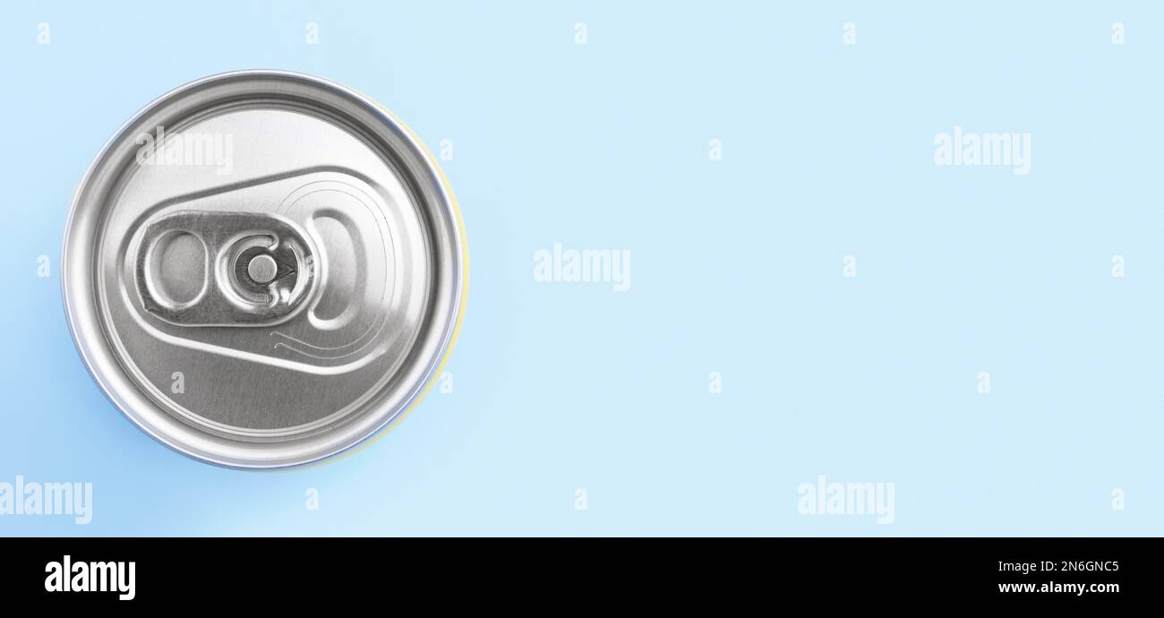 top view soft drink can with copy space. Resolution and high quality beautiful photo Stock Photo