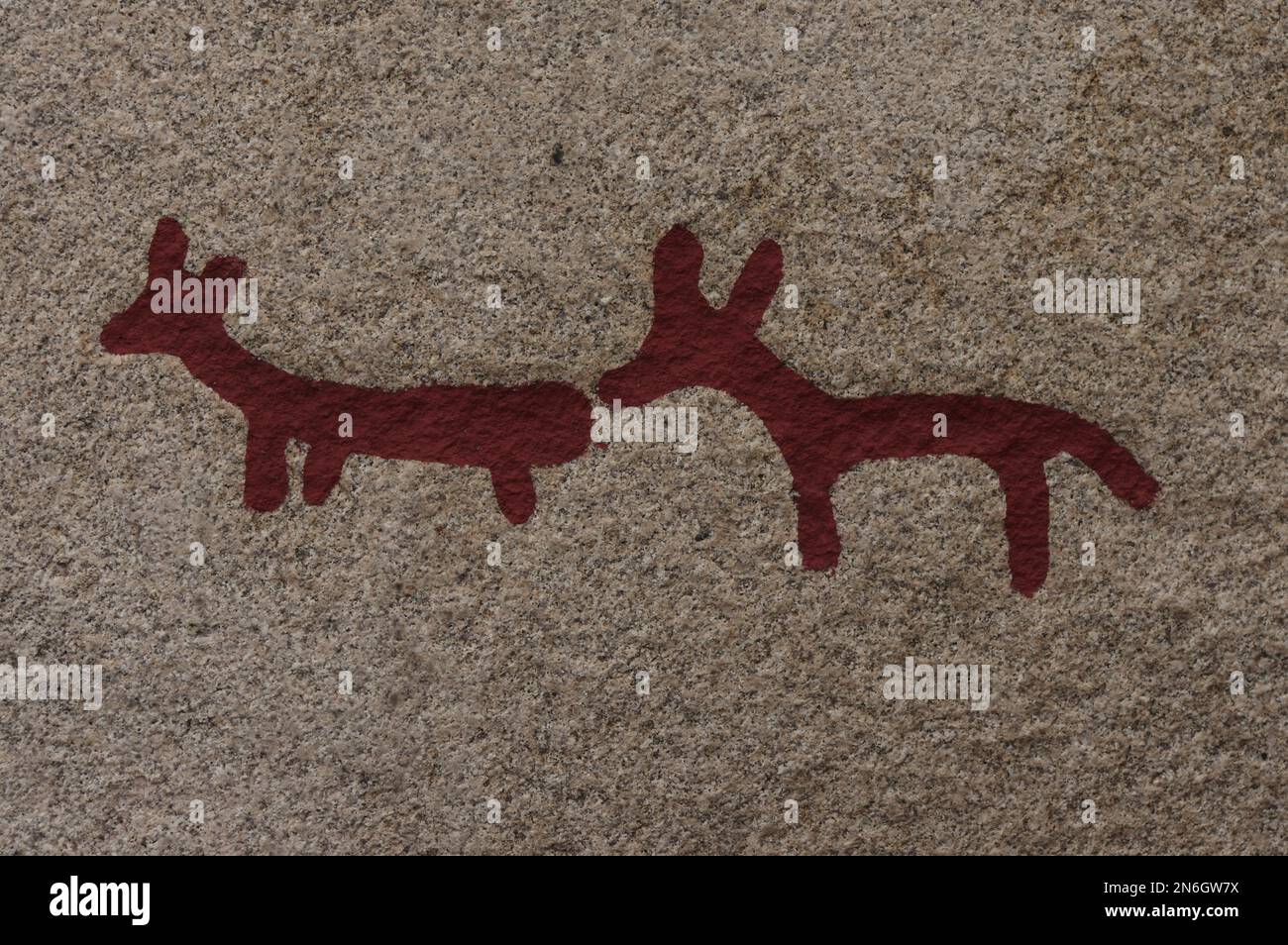 Rock carvings with animals, Bronze Age, Unesco World Heritage Site