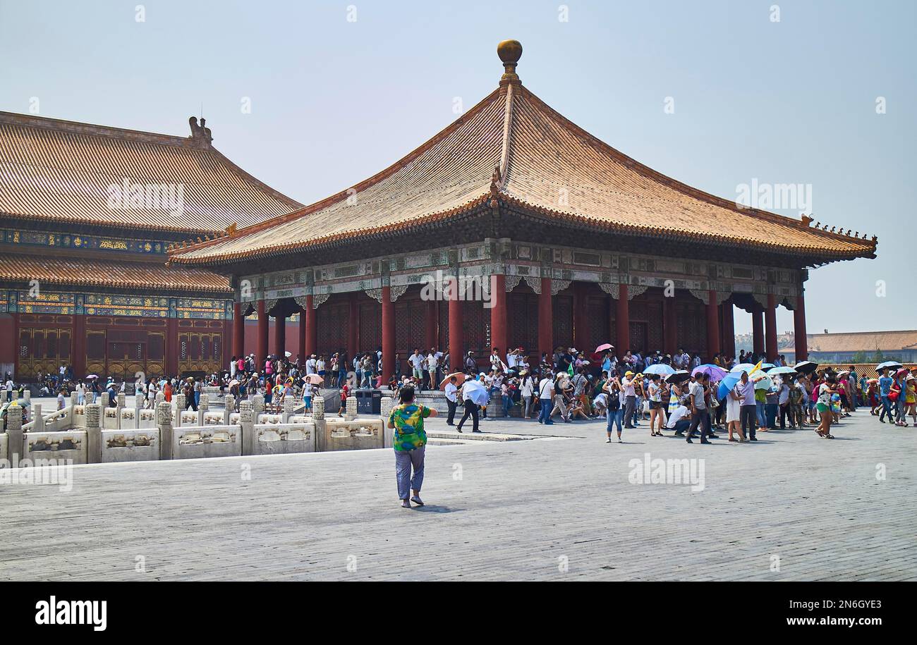 Hall of Preservation of Harmony in the Forbidden City, Beijing, China Stock Photo