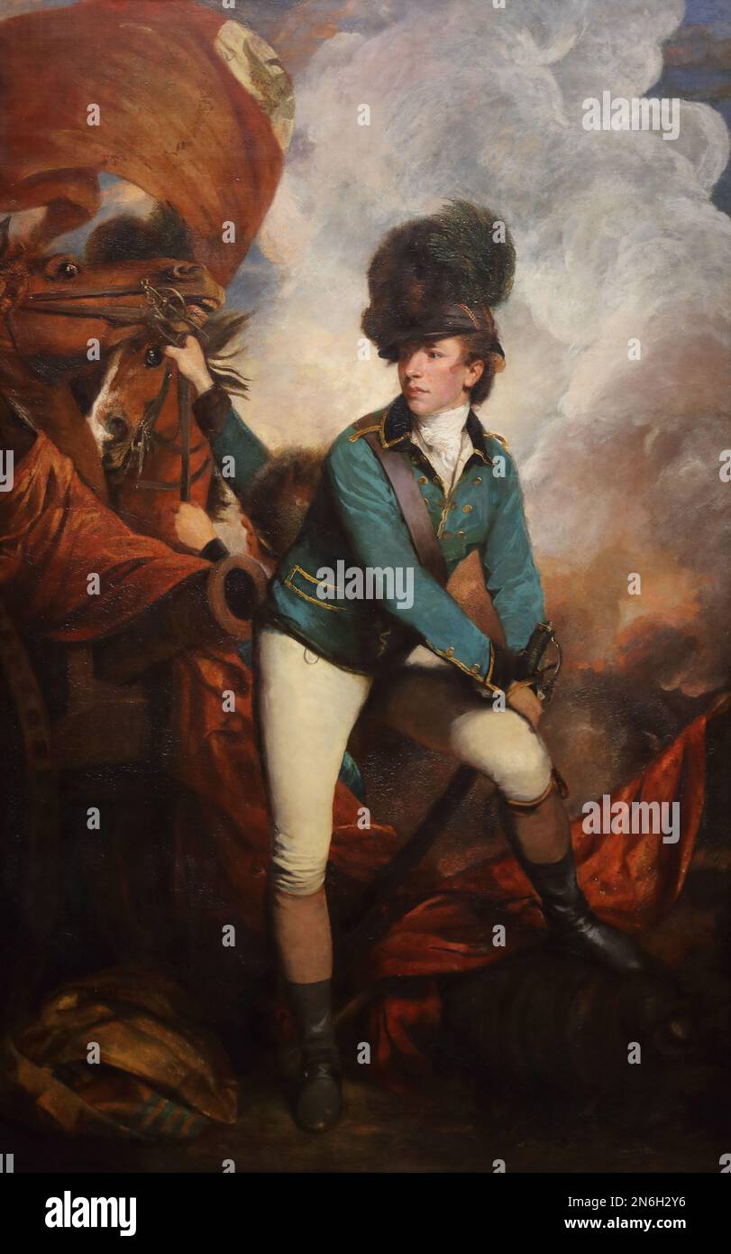 Colonel Tarleton by English painter Sir Joshua Reynolds at the National