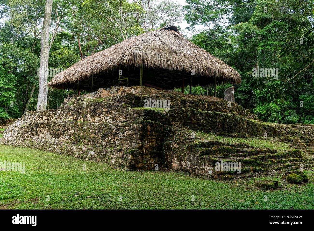 Ancient Maya archaeological site Bonampak, Chiapas, Mexico Stock Photo