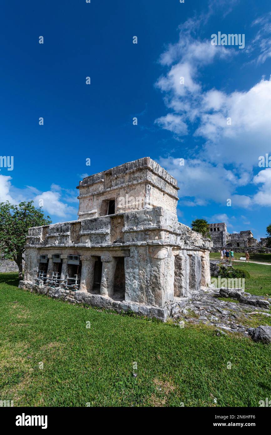 Pre-Columbian Mayan walled city Tulum, Quintana Roo, Mexico Stock Photo