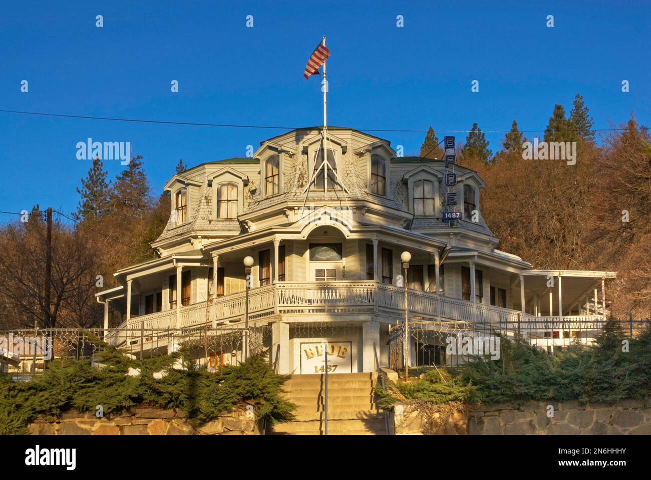Historical Elks Lodge in Susanville, California, USA Stock Photo Alamy
