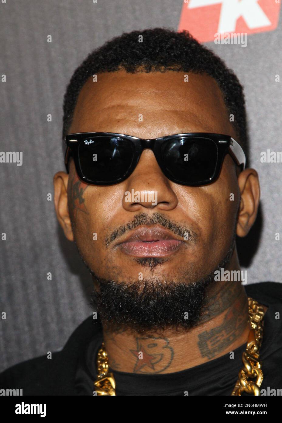Rapper The Game arrives at the premiere of