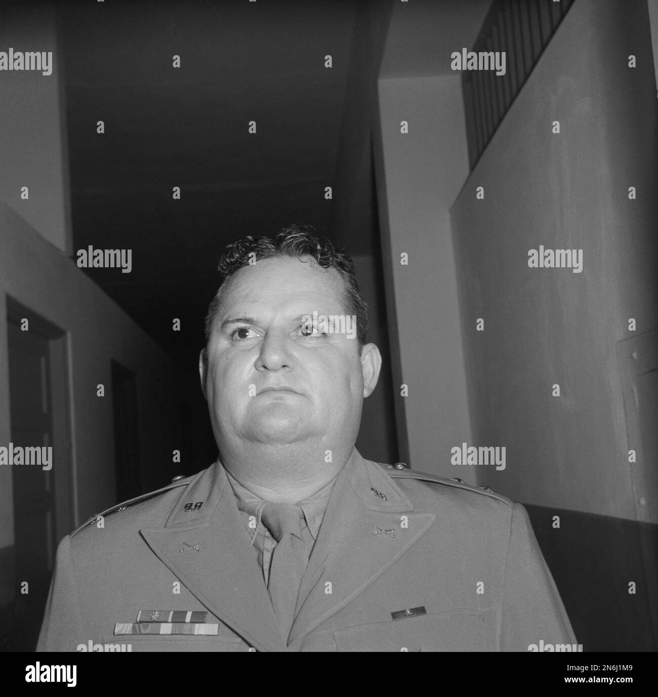 Panama's police chief, Col. Jose Antonio Remon shown, 1950. (AP Photo ...