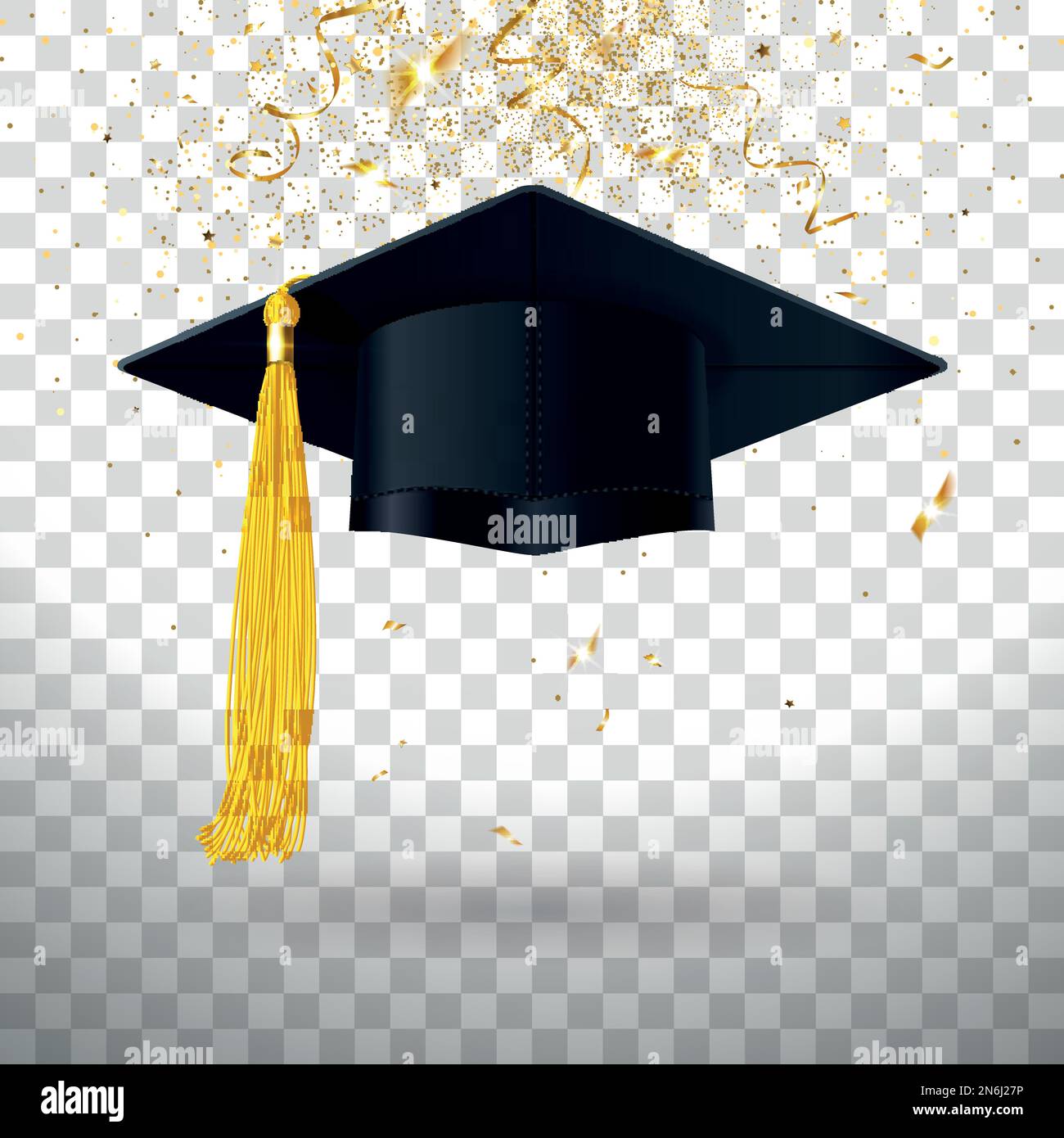 Graduation Caps with Tassels Graduation Ceremony Party Supplies Graduation  Hat Photo Props for Students (Yellow Tassels)