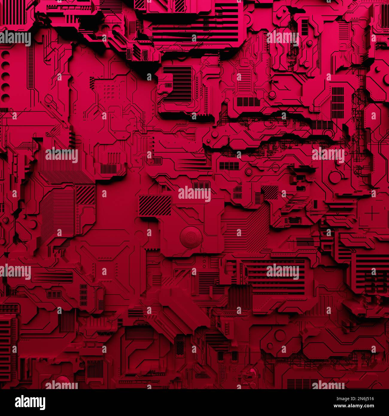 3d illustration of a magenta realistic model of a robot or black cyber armor.  Close-up equipment for mining crypto-bitcoin; ether. Video cards; mother  Stock Photo - Alamy