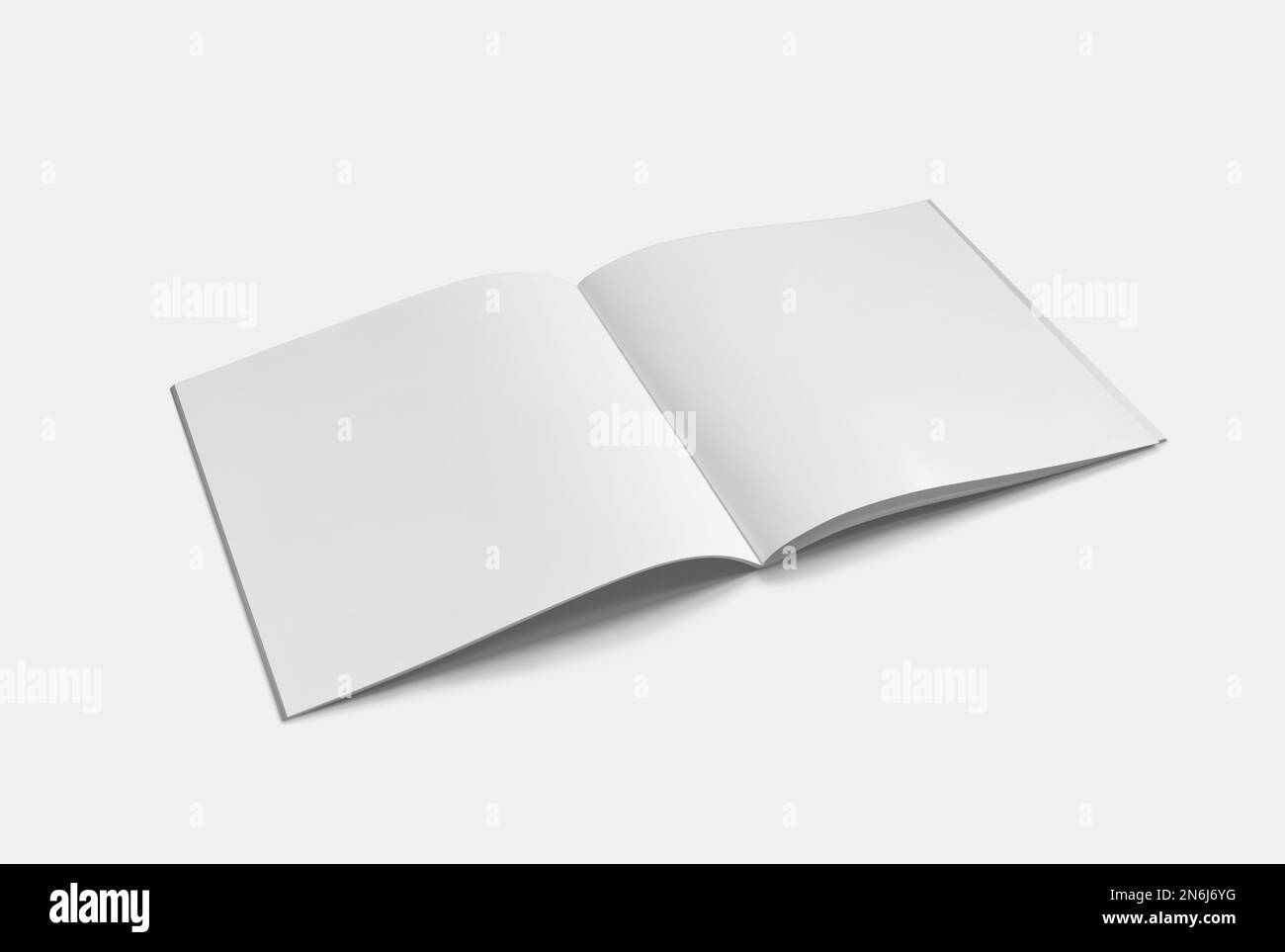 Square Brochure Mockup 3D Rendering Business Design Stock Photo