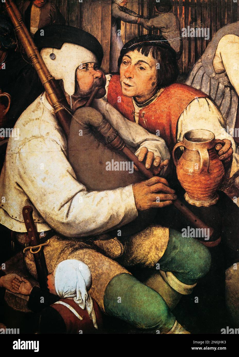 Pieter Bruegel Also Brueghel Or Breughel Elder. Detail From The Peasant Dance. Bruegel Was Most Significant Artist Of Dutch And Flemish Renaissance Stock Photo