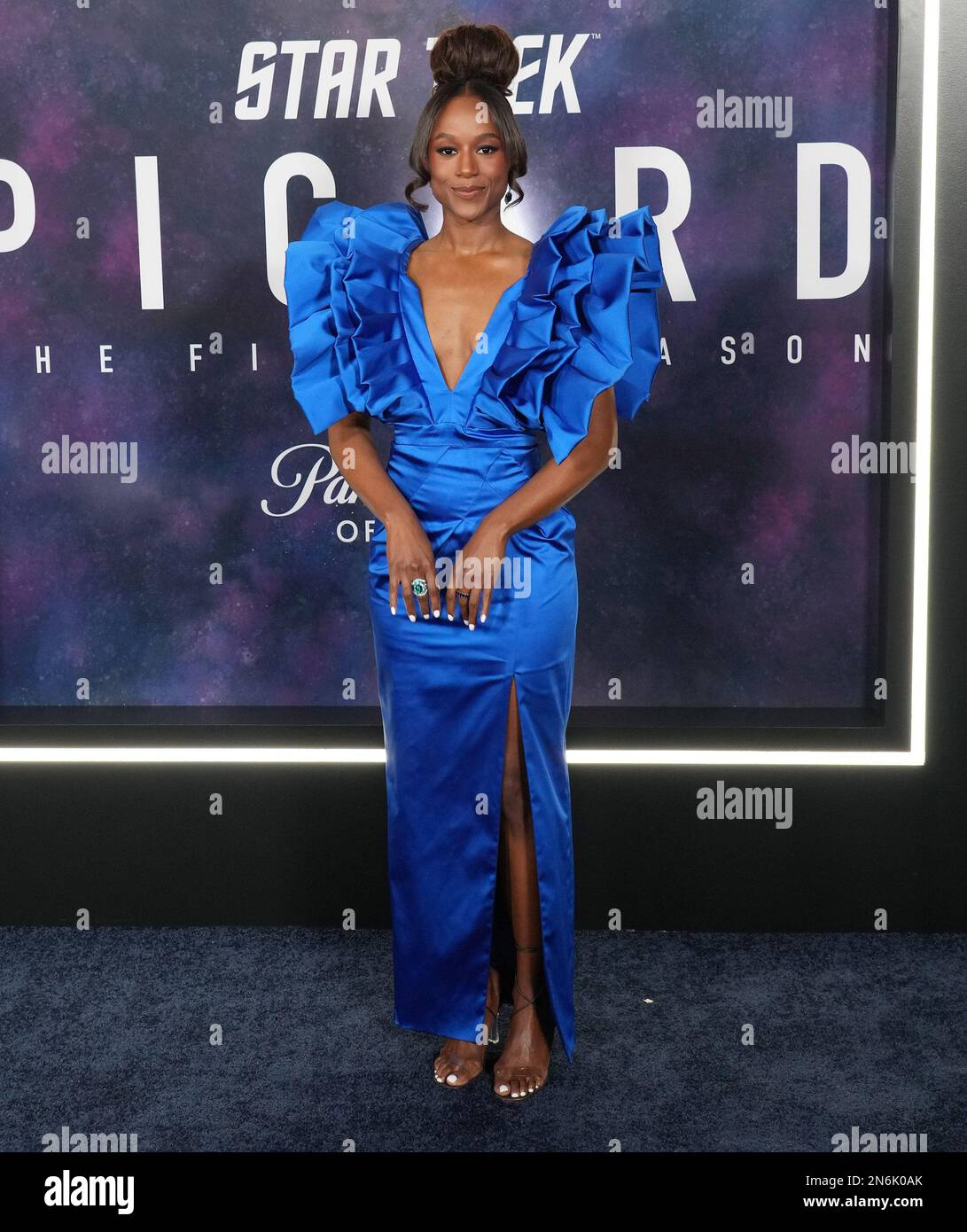 Los Angeles, USA. 09th Feb, 2023. Ashlei Sharpe Chestnut arrives at the Paramount  Original Series' STAR TREK: PICARD Final Season Premiere held at the TCL Chinese Theatre in Hollywood, CA on Thursday, February 9, 2023. (Photo By Sthanlee B. Mirador/Sipa USA) Credit: Sipa USA/Alamy Live News Stock Photo