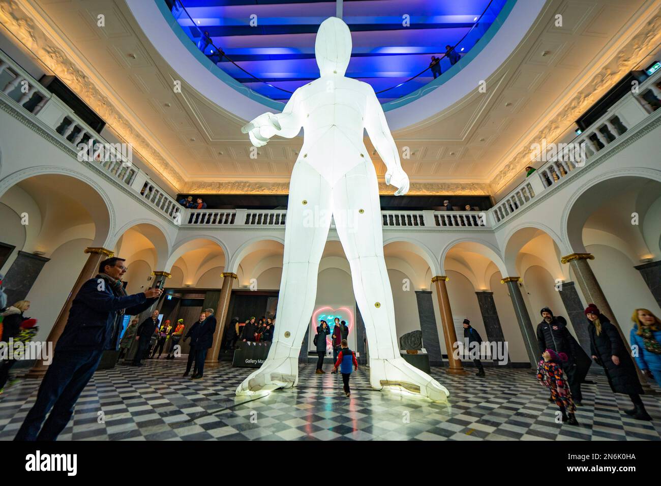 Views of illuminated art installations at 2023 Spectra Festival of Light. Fantastic