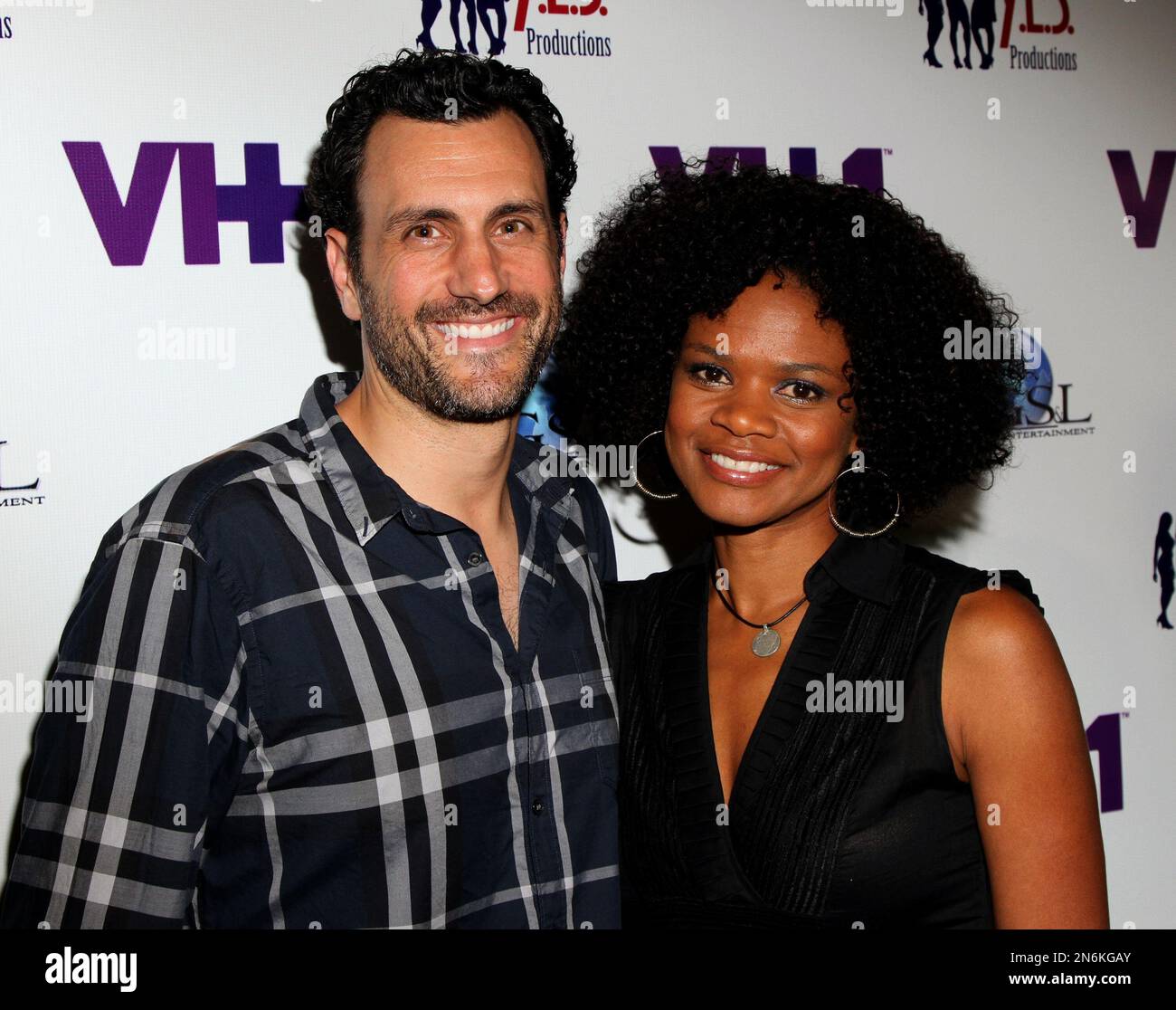 Writer James LaRosa and actress Kimberly Elise pose at The Hollywood  Confidential Panel Discussion Series - \, image size:1300x1116