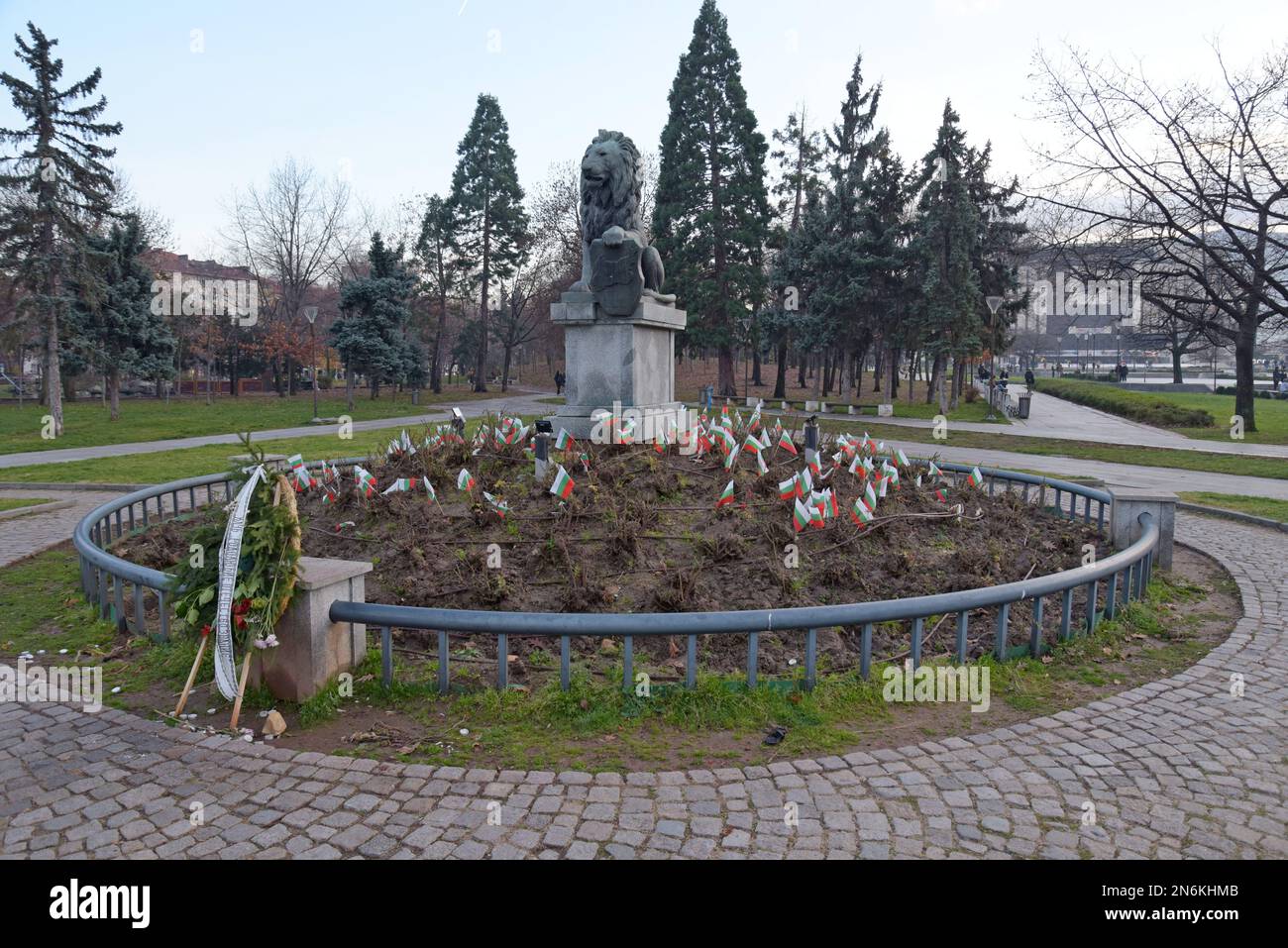 The Memorial of the First & Sixth Sofia Divisions, WWI, National Palace Of Culture Park, Sofia, Bulgaria Stock Photo