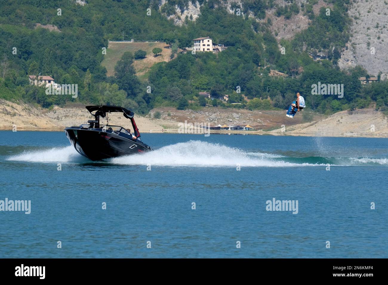 Wakeboard world championships at Lake Salto, Rieti, Italy, on July 30