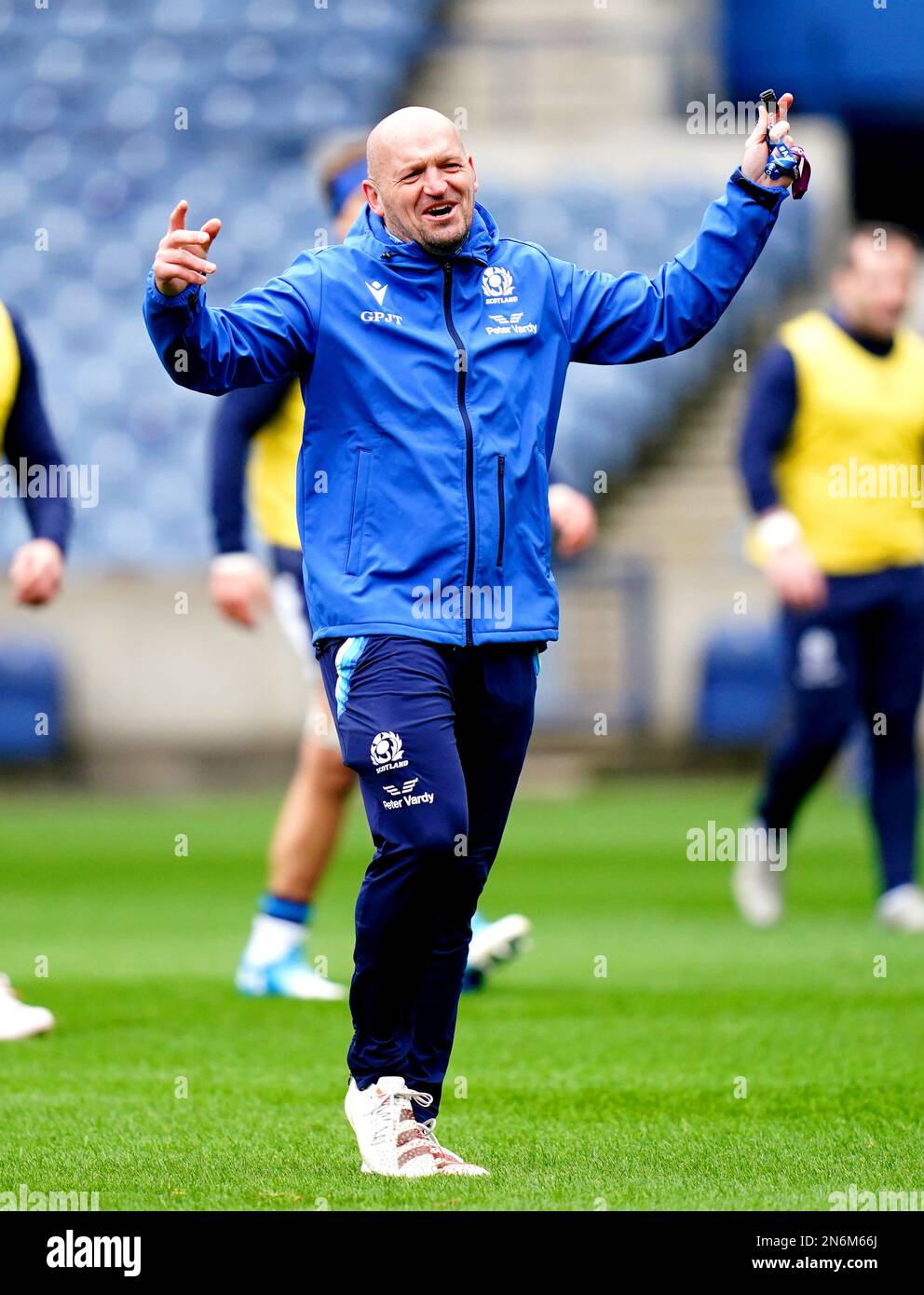 Scotland Head Coach Gregor Townsend During The Captain's Run Training ...