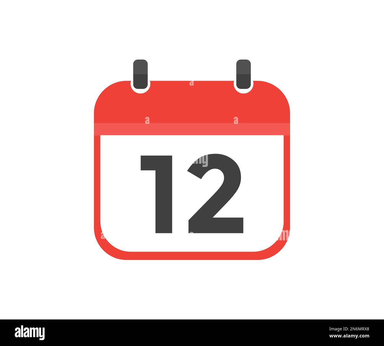 Number 12 twelve symbol sign in circle 12th Vector Image