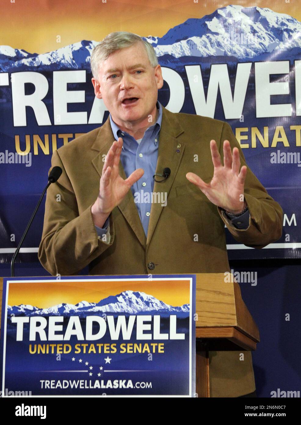 Alaska Lt. Gov. Mead Treadwell is shown Thursday, Sept. 12, 2013, is