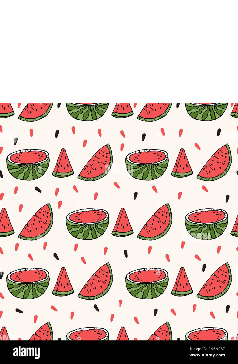Seamless background with watermelon slices. Vector illustration Stock ...