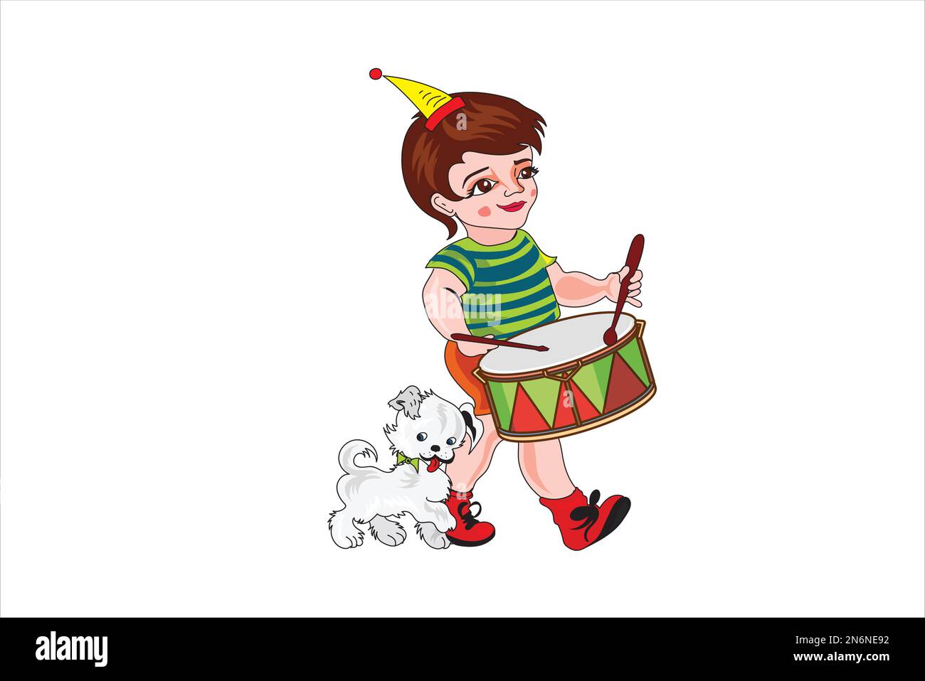 man beating drum vector illustration Stock Vector Image & Art Alamy