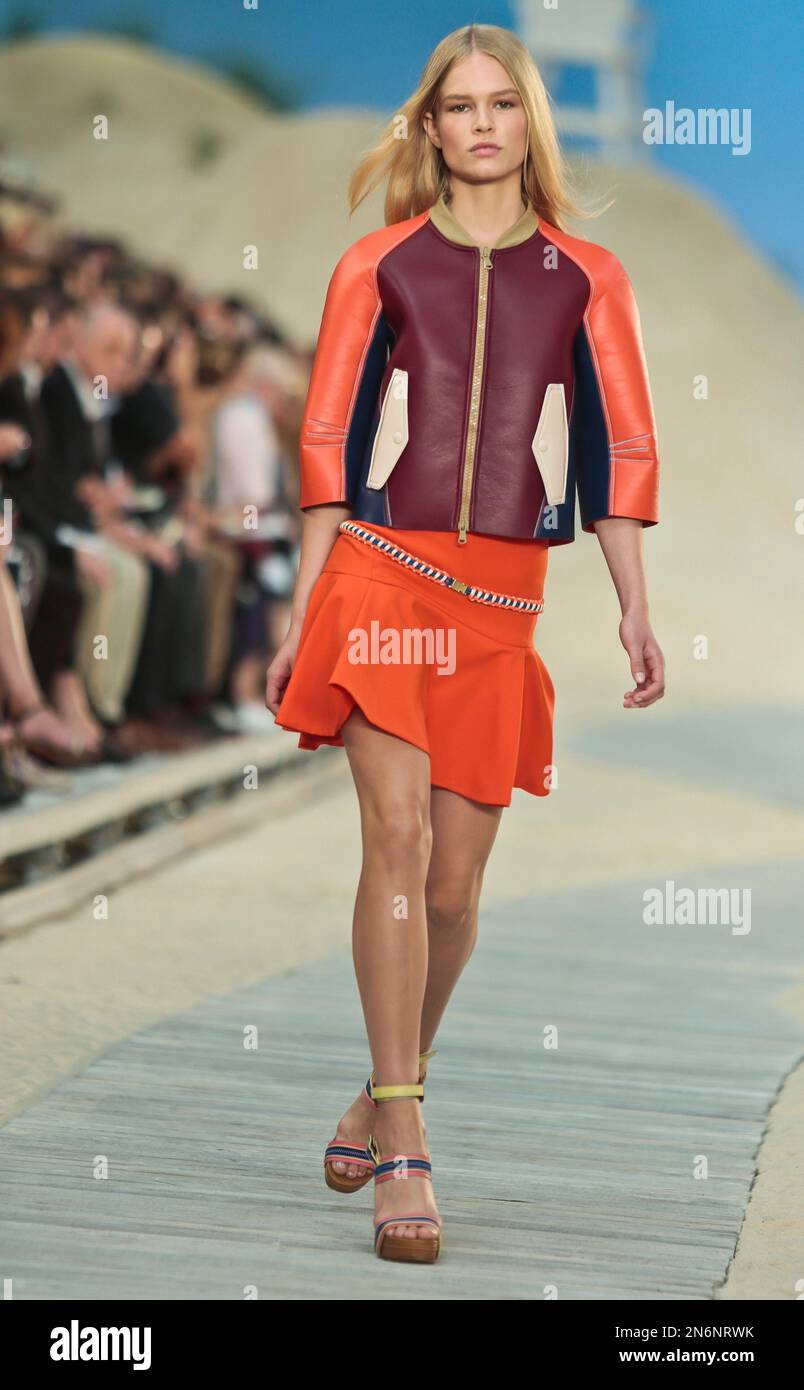 Fashion from the Tommy Hilfiger Spring 2014 collection is modeled on  Monday, Sept. 9, 2013 in New York. (AP Photo/Bebeto Matthews Stock Photo -  Alamy
