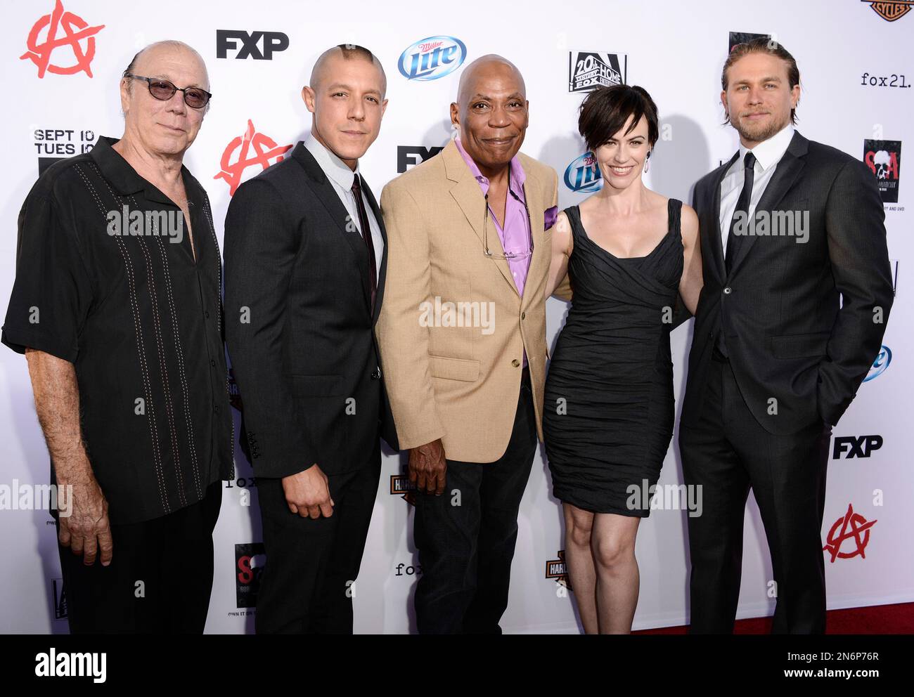 From left, actor Dayton Callie, actor Theo Rossi, director Paris ...