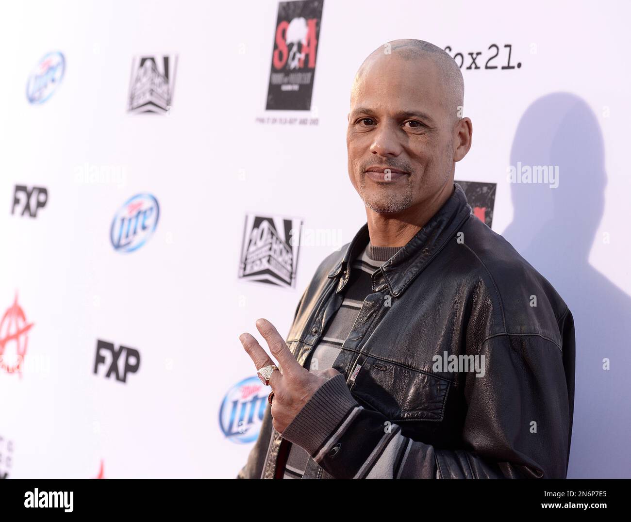 Actor David Labrava arrives on the red carpet at the season six