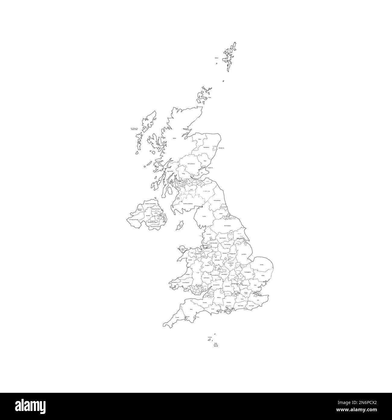 England wales map counties Stock Vector Images Alamy