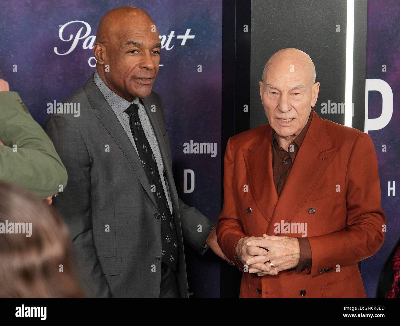 (LR) Michael Dorn and Patrick Stewart at the Paramount+ Original (LR) Michael Dorn and Patrick Stewart at the Paramount+ Original