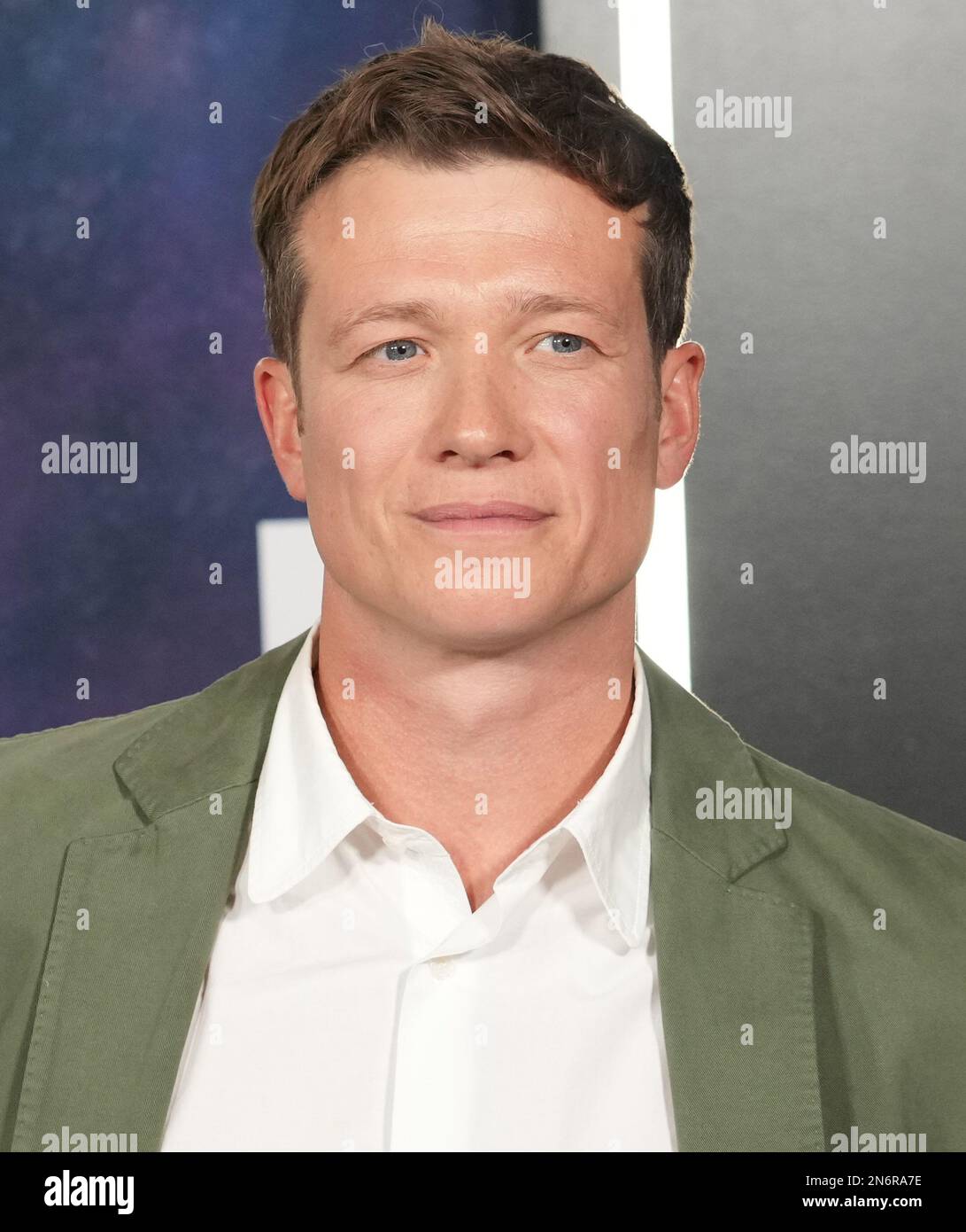 Ed Speleers arrives at the Paramount+ Original Series' STAR TREK: PICARD Final Season Premiere held at the TCL Chinese Theatre in Hollywood, CA on Thursday,February 9, 2023. (Photo By Sthanlee B. Mirador/Sipa USA) Stock Photo